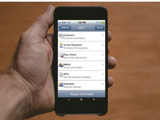screenshot of Visual EstiTrack
